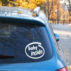 Baby Inside Car windscreen Decals