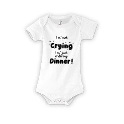 Βρεφικό φορμάκι i m' not crying .. i m' ordering dinner