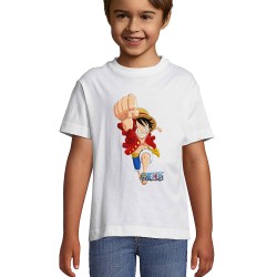 One Piece luffy punch Unisex kid's t-shirt