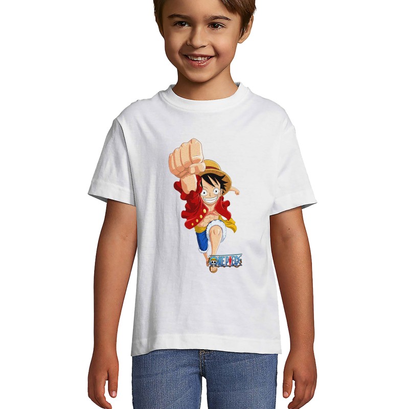 One Piece luffy punch Unisex kid's t-shirt