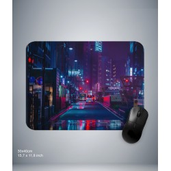 Neon Tokyo city night mousepad 40x30cm