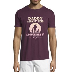 Daddy son's 1st hero daughter's 1st love Unisex t-shirt