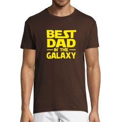 Best dad in the Galaxy chocolate Unisex T-Shirt