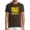 Best dad in the Galaxy chocolate Unisex T-Shirt