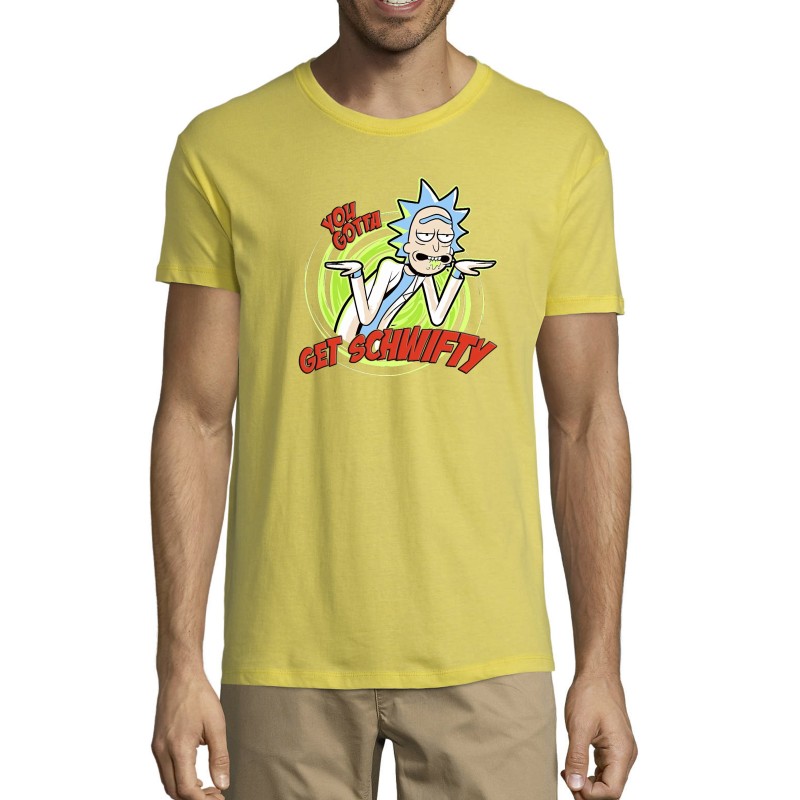 Unisex Rick and Morty t-shirt Get Schwifty