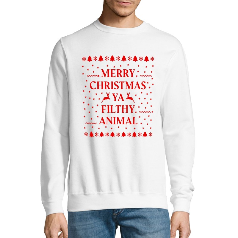 Φούτερ Merry Christmas Ya filthy animals