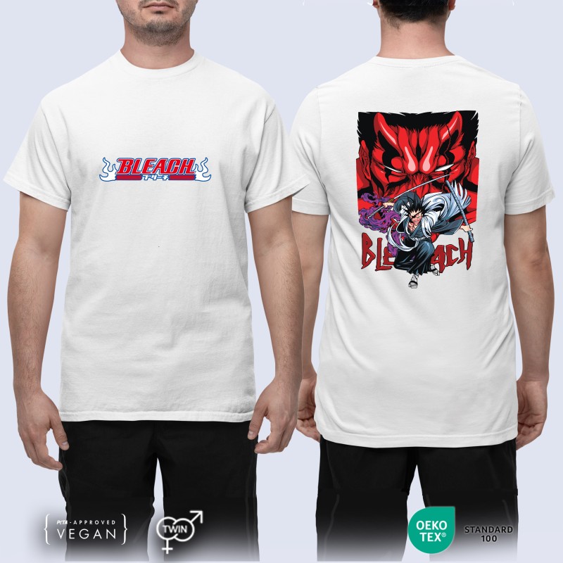 Bleach Kenpachi Zaraki άσπρο Unisex μπλουζάκι Bleach Kenpachi Zaraki άσπρο Unisex μπλουζάκι
