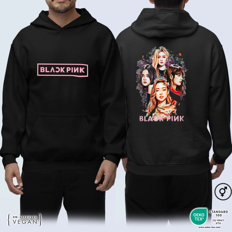 Black Pink, Μαύρη unisex Μπλούζα hoodie