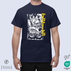 DanDaDan character eyes French navy Unisex t-shirt