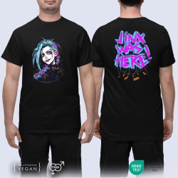 Arcane Jinx was here μαύρο Unisex Μπλουζάκι