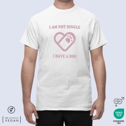 I Am Not Single I Have a Dog Valentine's Day T-Shirt ροζ