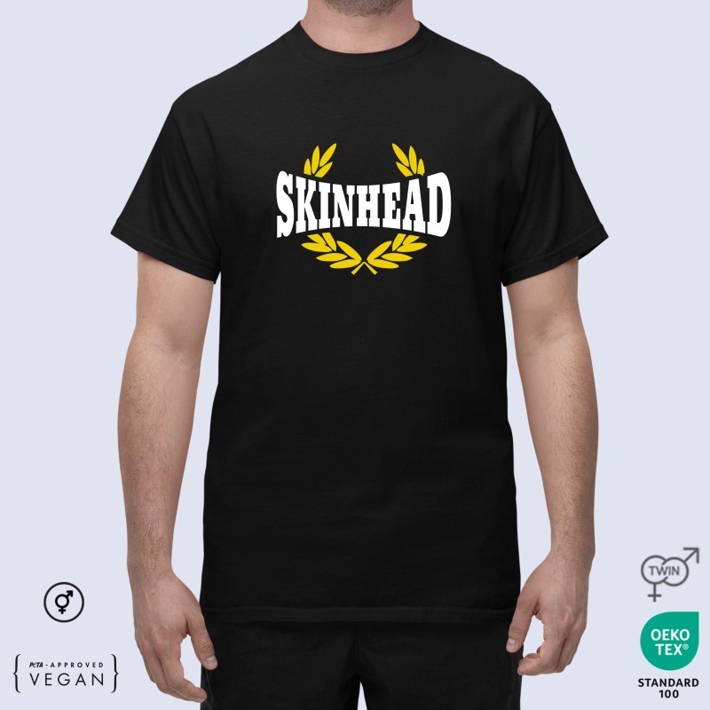 Skinhead black Unisex t-shirt