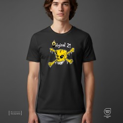 Μαύρο ΑΕΚ Original 21 Scull Unisex μπλουζάκι