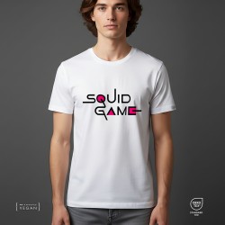 Άσπρο Unisex t-shirt Squid game logo
