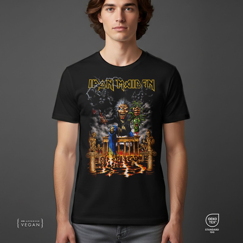 Iron Maiden 2026 Greece tour μαύρο unisex t-shirt