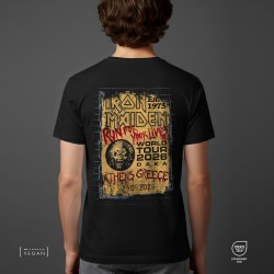 Iron Maiden 2026 Greece tour μαύρο unisex t-shirt