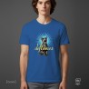 Deftones band Adrenaline cat unisex t-shirt Royal Blue