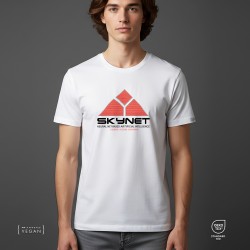 Skynet Terminator Unisex Tshirt White