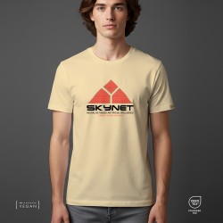Skynet Terminator Unisex Tshirt Sand