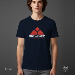 Skynet Terminator Unisex Tshirt French Navy