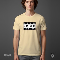 Parental Advisory Party animal Unisex t-shirt Sand