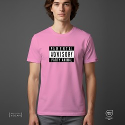 Parental Advisory Party animal Unisex t-shirt Orchid Pink