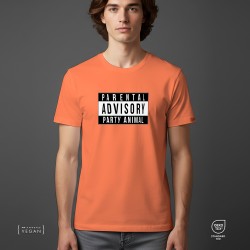 Parental Advisory Party animal Unisex t-shirt Apricot