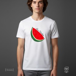 FREE Palestine watermelon Unisex μπλουζάκι Λευκό