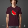 FREE Palestine watermelon Unisex t-shirt Burgundy