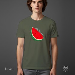 FREE Palestine watermelon Unisex t-shirt Army