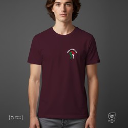 Free Palestine Unisex T-Shirt Μπορντό