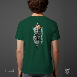 Free Palestine Unisex T-Shirt Bottle Green