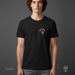 Free Palestine Unisex T-Shirt Μαύρο