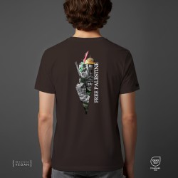 Free Palestine Unisex T-Shirt Chocolate