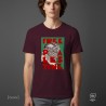Free Palestine Unisex T-Shirt Μπορντό