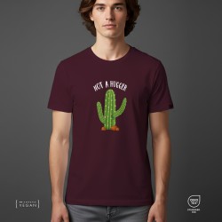 Not a Hugger Unisex T-Shirt Μπορντό