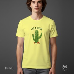 Not a Hugger Unisex T-Shirt Pale Yellow