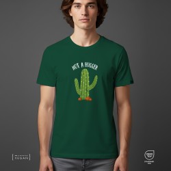 Not a Hugger Unisex T-Shirt Bottle Green