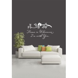 Wall Decals Home is wherever i'm with you