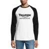 Triumph motorcycles μπλουζάκι ρεγκλάν