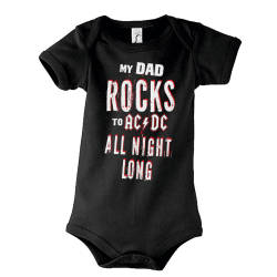 Baby Suit My Dad rocks to ACDC